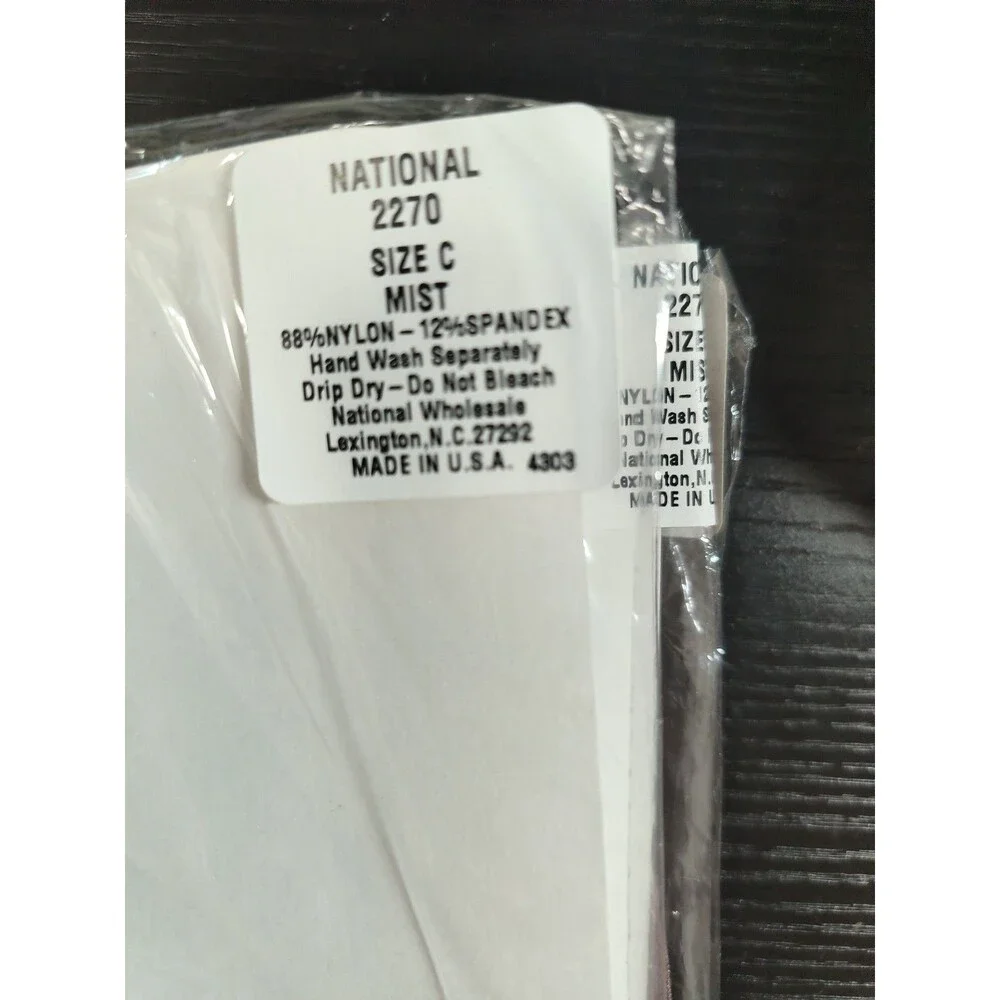 Lot of 3 Vintage National Hosiery Size C Mist Pantyhose Stockings NOS Made in US